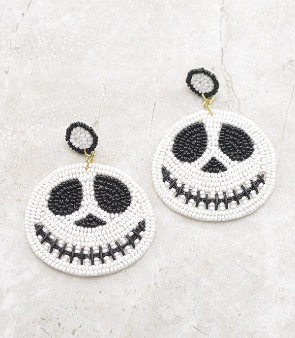 New Arrival :: Wholesale Seed Bead Trendy Halloween Earrings