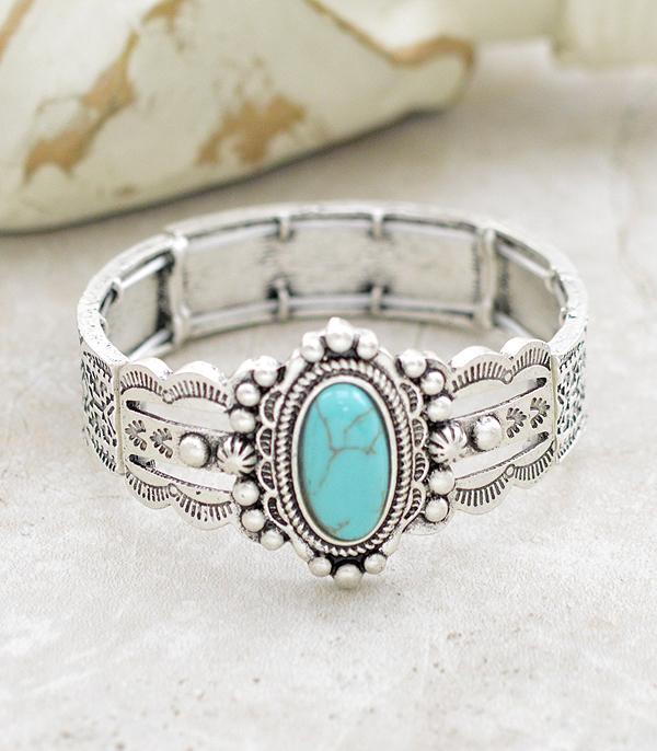 New Arrival :: Wholesale Western Turquoise Concho Bracelet