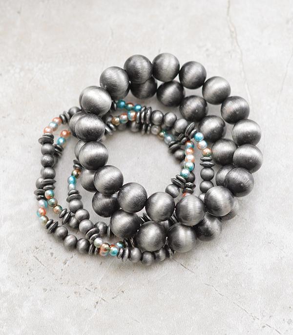 New Arrival :: Wholesale Navajo Pearl Bead Bracelet Set