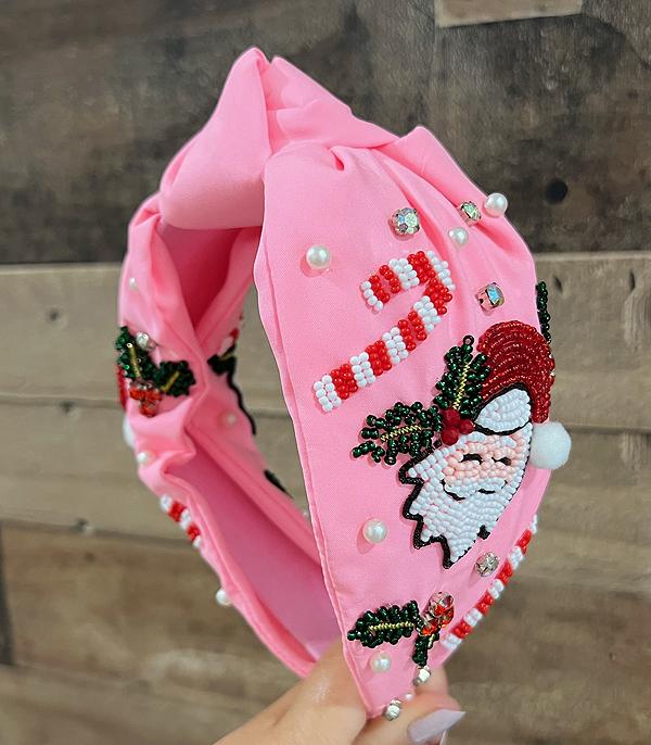 New Arrival :: Wholesale Christmas Santa Beaded Headband
