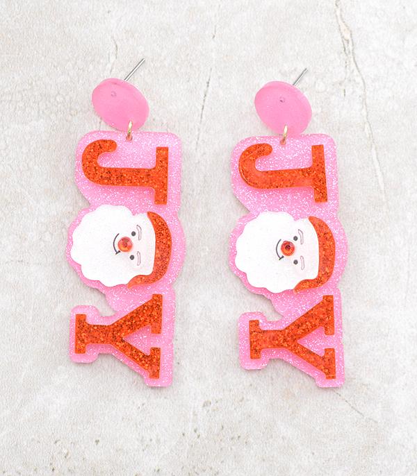 New Arrival :: Wholesale Glitter Joy Christmas Earrings