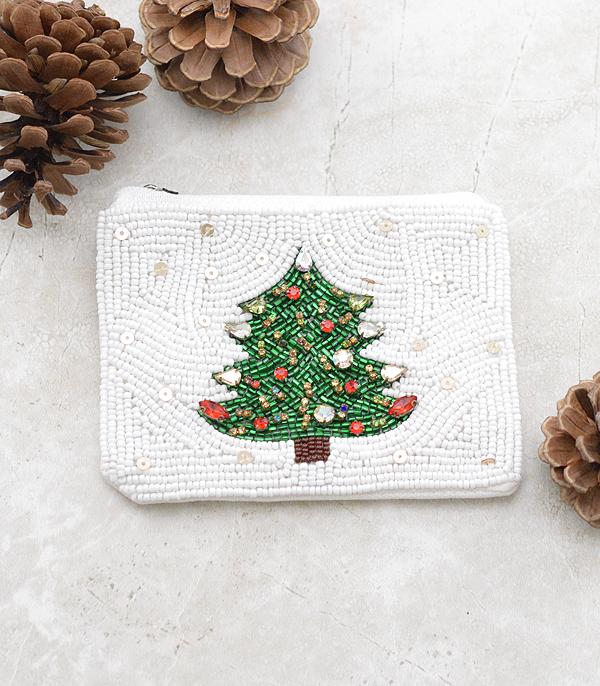 <font color=GREEN>HOLIDAYS</font> :: JEWELRY I BAGS :: Wholesale Christmas Beaded Coin Purse