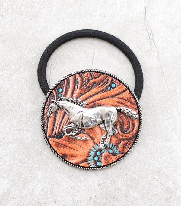 HATS I HAIR ACC :: HEADBANDI HAIR ACC :: Wholesale Western Horse Concho Hair Tie