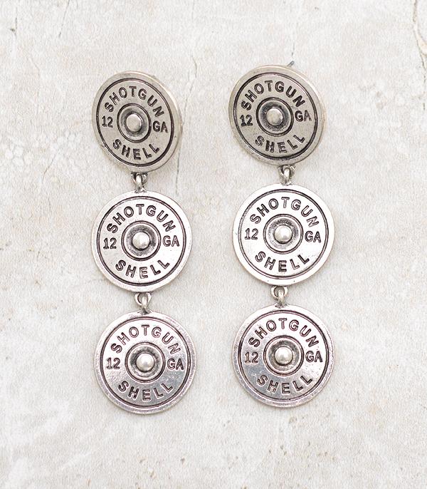 New Arrival :: Wholesale Western Shotgun Shell Earrings