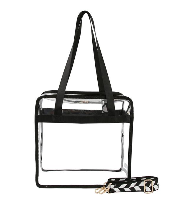 <font color=PURPLE>GAMEDAY</font> :: Wholesale Game Day Clear Tote Bag
