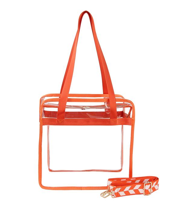 <font color=PURPLE>GAMEDAY</font> :: Wholesale Game Day Clear Tote Bag