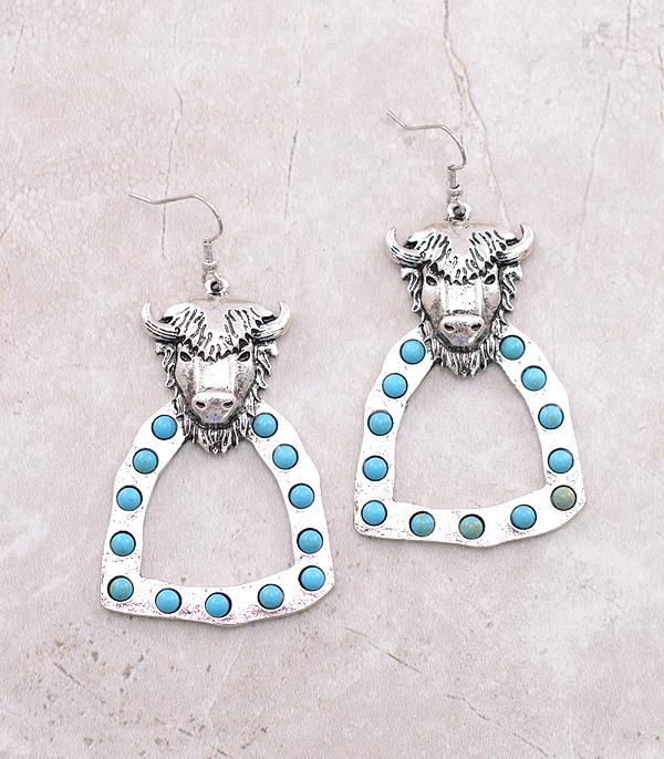 EARRINGS :: WESTERN HOOK EARRINGS :: Wholesale Western Buffalo Earrings