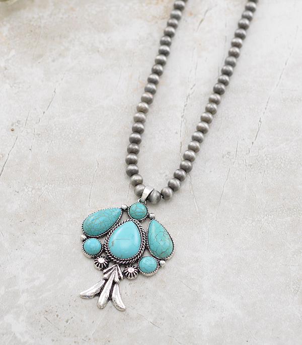 New Arrival :: Wholesale Turquoise Navajo Bead Necklace