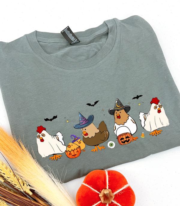 <font color=GREEN>HOLIDAYS</font> :: GRAPHIC TEES :: Wholesale Western Halloween Cow Graphic Tshirt