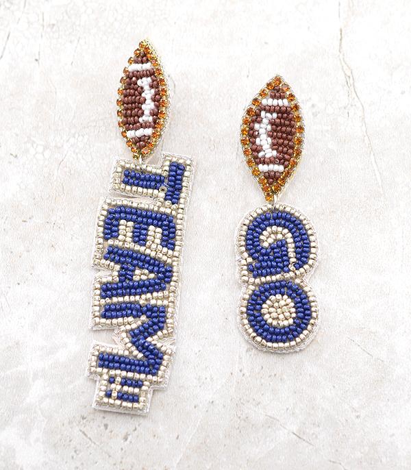 New Arrival :: Wholesale Game Day Go Team Earrings