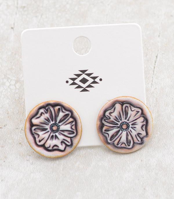 EARRINGS :: WESTERN POST EARRINGS :: Wholesale Western Flower Earrings