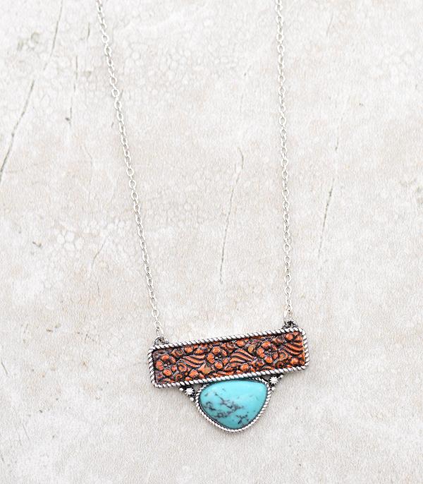 New Arrival :: Wholesale Western Turquoise Tool Look Necklace