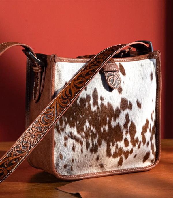 New Arrival :: Wholesale Trinity Ranch Cowhide Tooled Bag