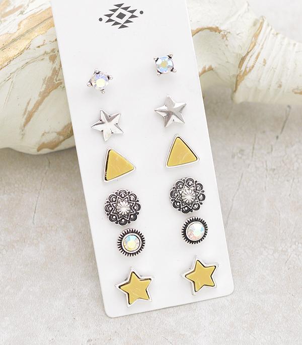 EARRINGS :: POST EARRINGS :: Wholesale Western Stud Earrings Set