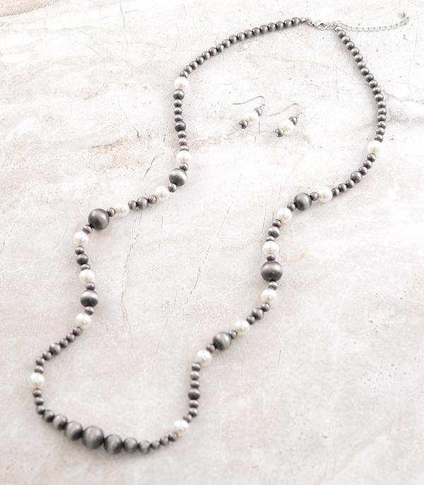 NECKLACES :: WESTERN LONG NECKLACES :: Wholesale Western Navajo Pearl Bead Necklace