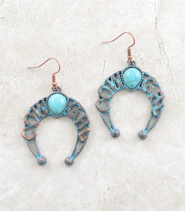 EARRINGS :: WESTERN SQUASH BLOSSOM EARRINGS :: Wholesale Cowgirl Squash Blossom Earrings