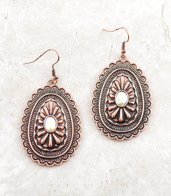 EARRINGS :: WESTERN HOOK EARRINGS :: Wholesale Western Concho Earrings