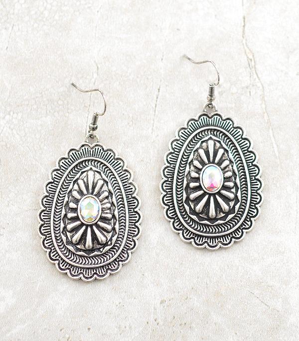 EARRINGS :: WESTERN HOOK EARRINGS :: Wholesale Western Concho Dangle Earrings