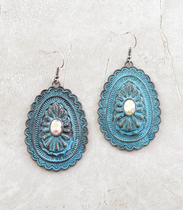 EARRINGS :: WESTERN HOOK EARRINGS :: Wholesale Western Concho Earrings