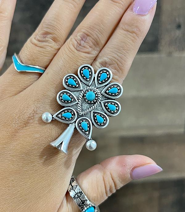 RINGS :: Wholesale Western Top Quality Squash Blossom Ring