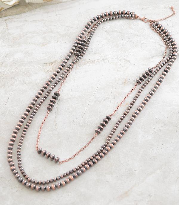 NECKLACES :: WESTERN LONG NECKLACES :: Wholesale Western Navajo Pearl Bead Necklace