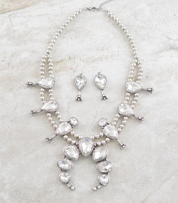 NECKLACES :: WESTERN SQUASH BLOSSOM NECKLACES :: Wholesale Western Glam Squash Blossom Necklace