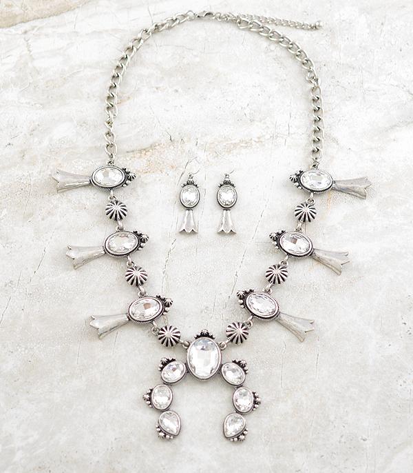 NECKLACES :: WESTERN SQUASH BLOSSOM NECKLACES :: Wholesale Western Glam Squash Blossom Necklace