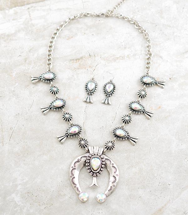 NECKLACES :: WESTERN SQUASH    BLOSSOM :: Wholesale Western Glam Squash Blossom Necklace