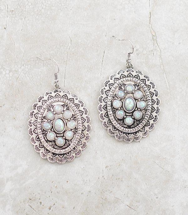 EARRINGS :: WESTERN HOOK EARRINGS :: Wholesale Western Concho Dangle Earrings