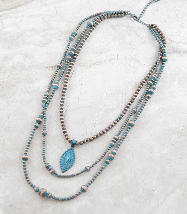 NECKLACES :: WESTERN LONG NECKLACES :: Wholesale Concho Pendant Navajo Necklace