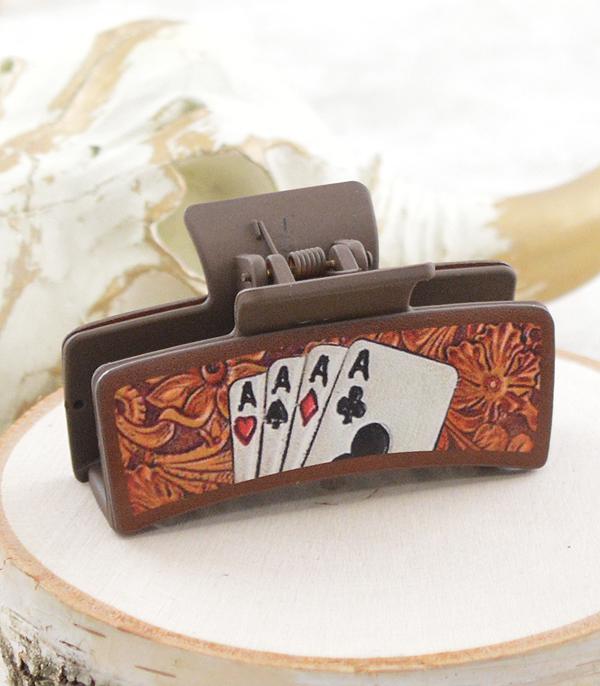 WHAT'S NEW :: Wholesale Western Ace Card Hair Claw Clip