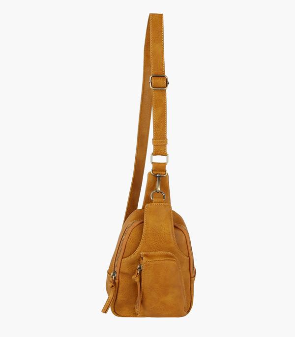 HANDBAGS :: FASHION :: Wholesale Vegan Leather Sling Bag