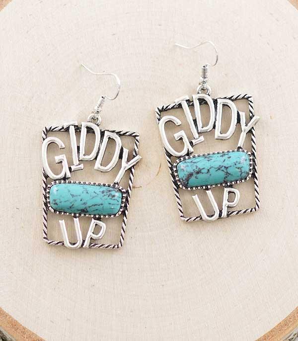 EARRINGS :: WESTERN HOOK EARRINGS :: Wholesale Western Giddy Up Earrings