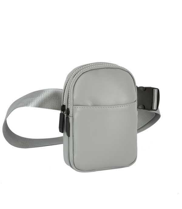 HANDBAGS :: FASHION :: Wholesale Extra Soft Solid Color Sling Fanny Pack