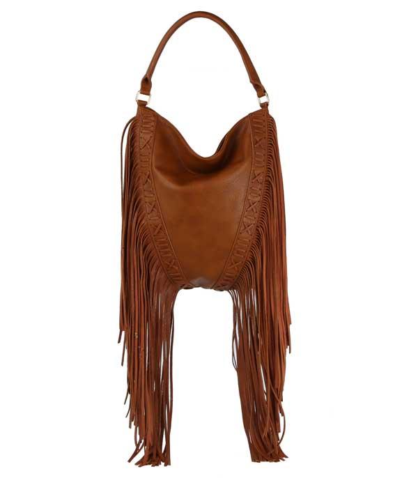 HANDBAGS :: FASHION :: Wholesale Vegan Leather Boho Fringe Purse