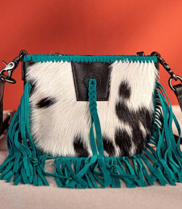 New Arrival :: Wholesale Cowhide Fringed Crossbody Bag