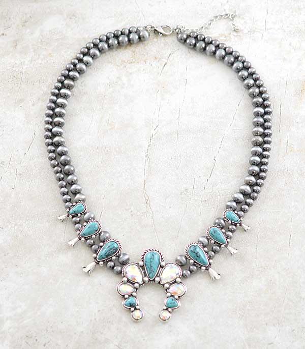 NECKLACES :: WESTERN SQUASH    BLOSSOM :: Wholesale Western Squash Blossom Necklace
