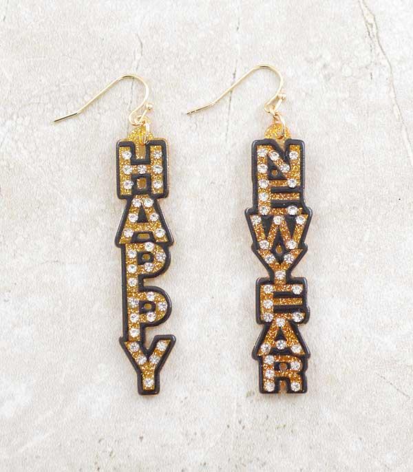 <font color=GREEN>HOLIDAYS</font> :: JEWELRY I BAGS :: Wholesale New Year Glitter Earrings
