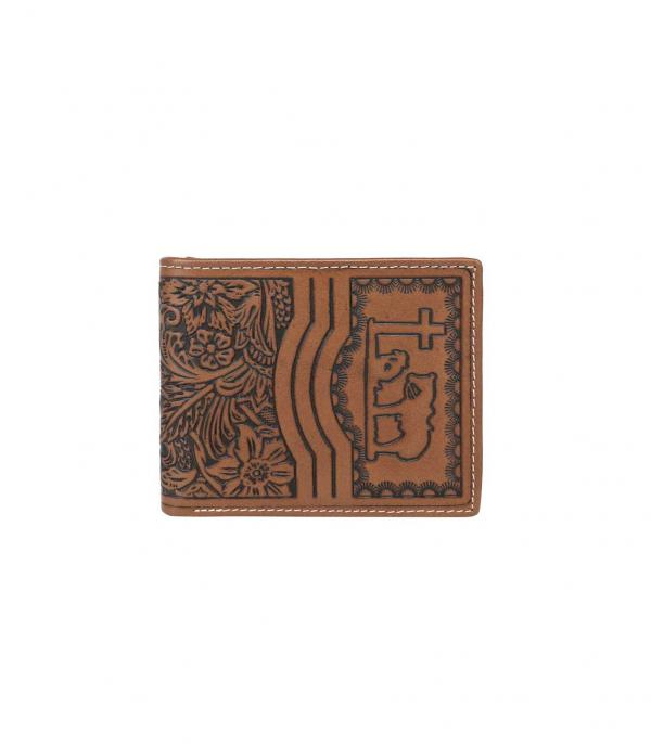 MONTANAWEST BAGS :: MENS WALLETS I SMALL ACCESSORIES :: Wholesale Genuine Tooled Leather Mens Wallet