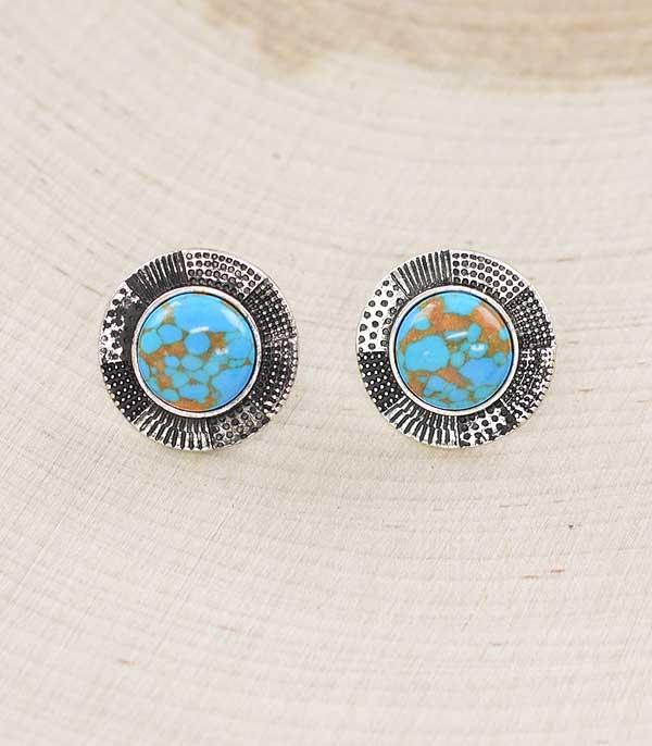New Arrival :: Wholesale Western Turquoise Post Earrings