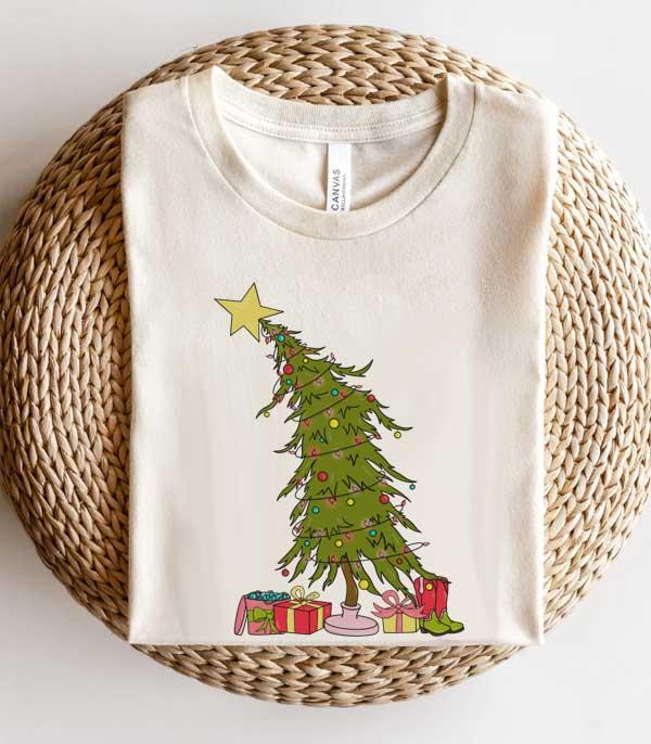 <font color=GREEN>HOLIDAYS</font> :: GRAPHIC TEES :: Wholesale Western Christmas Bella Canvas Tshirt