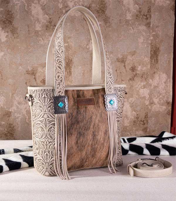 MONTANAWEST BAGS :: WESTERN PURSES :: Wholesale Wrangler Cowhide Tote Crossbody Bag