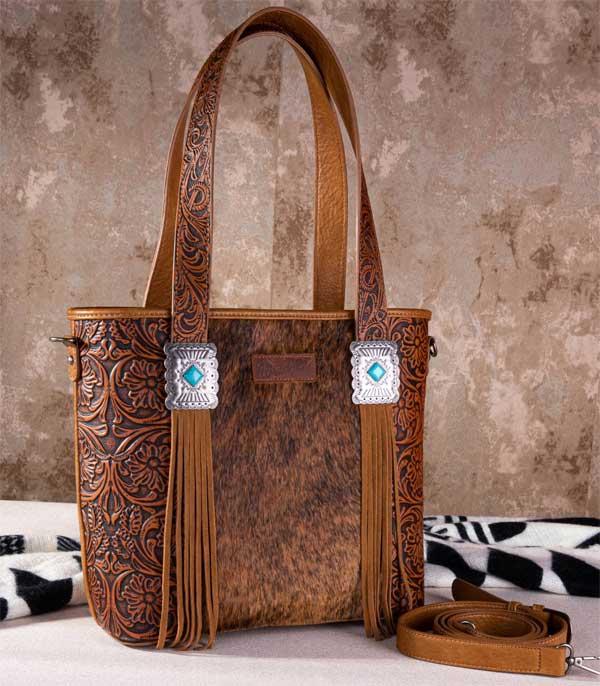 MONTANAWEST BAGS :: WESTERN PURSES :: Wholesale Wrangler Cowhide Tote Crossbody Bag