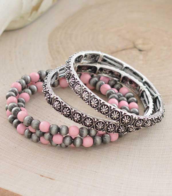 BRACELETS :: STRETCH-BEAD :: Wholesale Navajo Pearl Bracelet Set