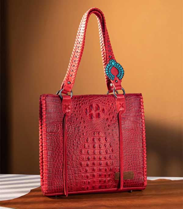 New Arrival :: Wholesale Wrangler Croc Concealed Carry Tote