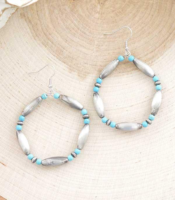 New Arrival :: Wholesale Western Navajo Pearl Hoop Earrings