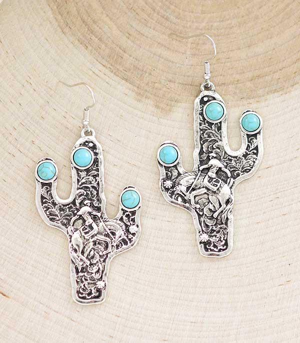New Arrival :: Wholesale Western Cowboy Cactus Earrings