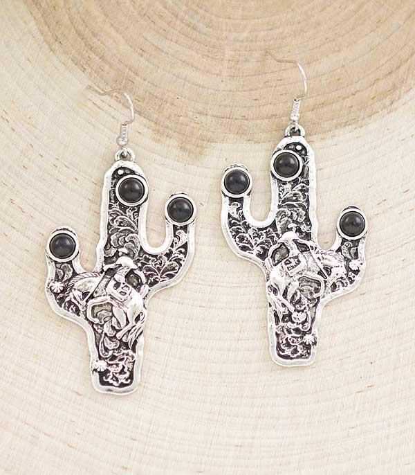 WHAT'S NEW :: Wholesale Western Cowboy Cactus Earrings