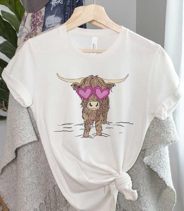 <font color=red>VALENTINE'S</font> :: Wholesale Valentines Cow Heart Tshirt