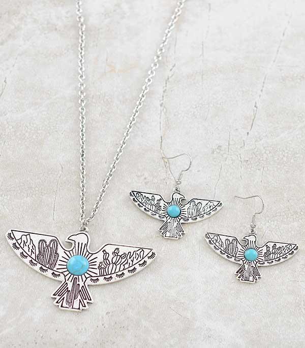 NECKLACES :: WESTERN TREND :: Wholesale Desert Landscape Thunderbird Necklace 